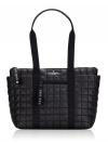 Camden Quilted Small Tote Black