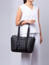 Camden Quilted Small Tote Black