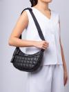 Camden Quilted Sling Bag Black 