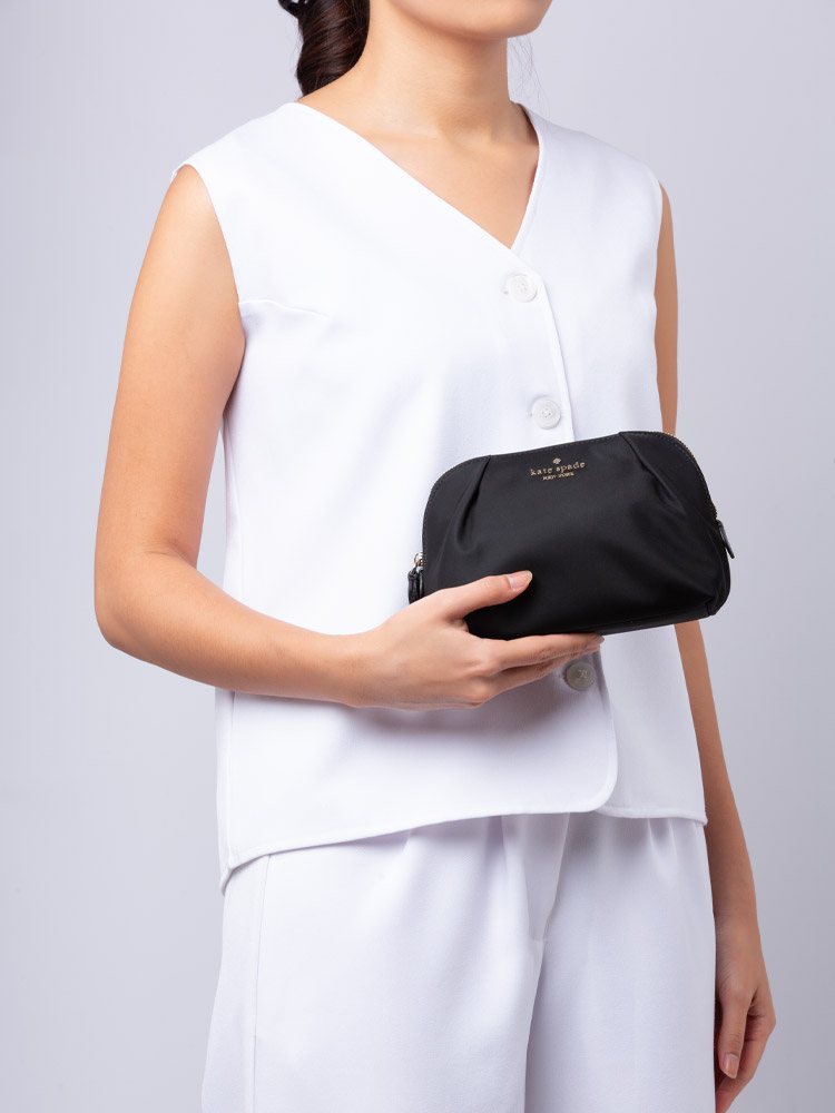 Chelsea Nylon Cosmetic Bag Black