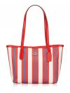 CT824 Stripe Small City Tote Chalk Multi