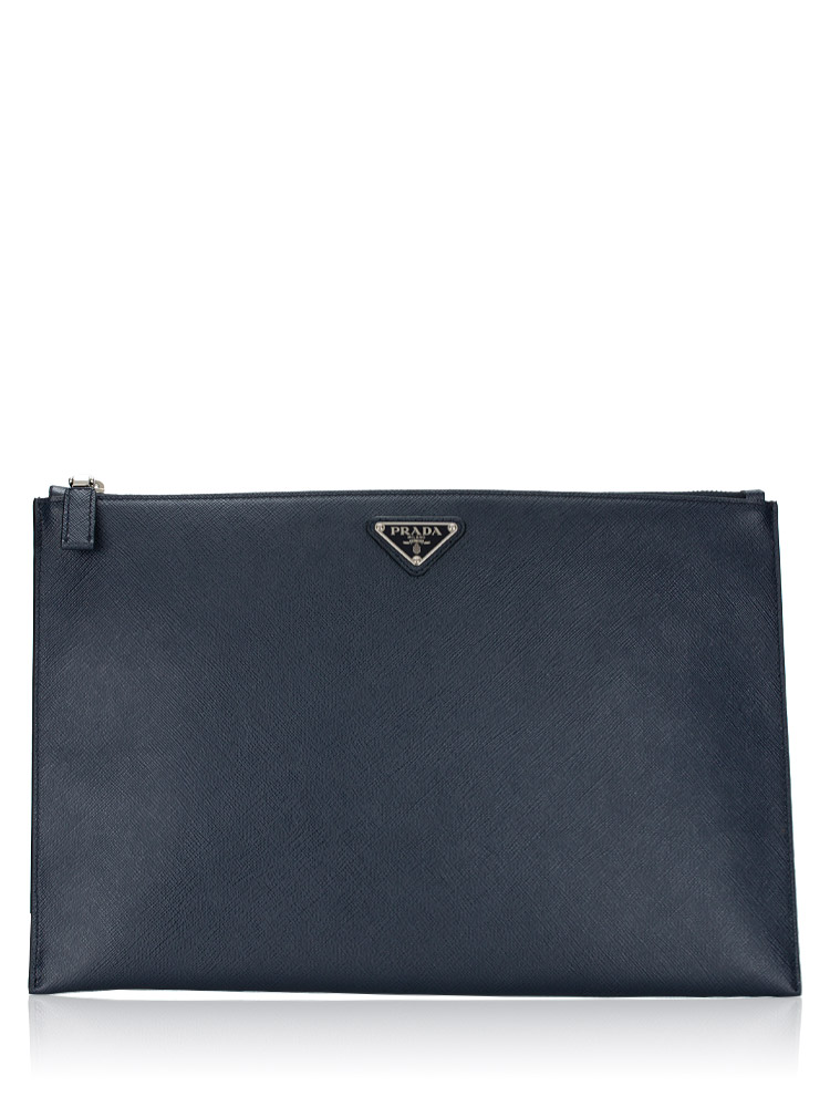 2NG001 Saffiano Flat Pouch Baltico