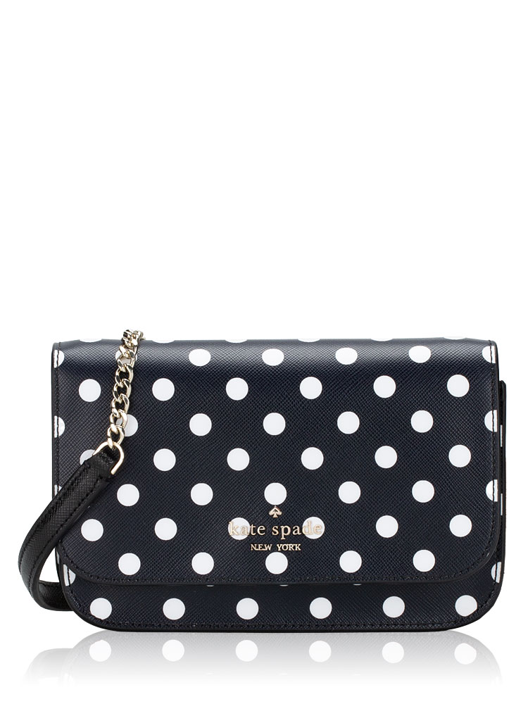 Cheers Charming Dot Boxed Crossbody Black Multi