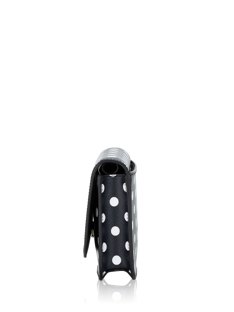 Cheers Charming Dot Boxed Crossbody Black Multi