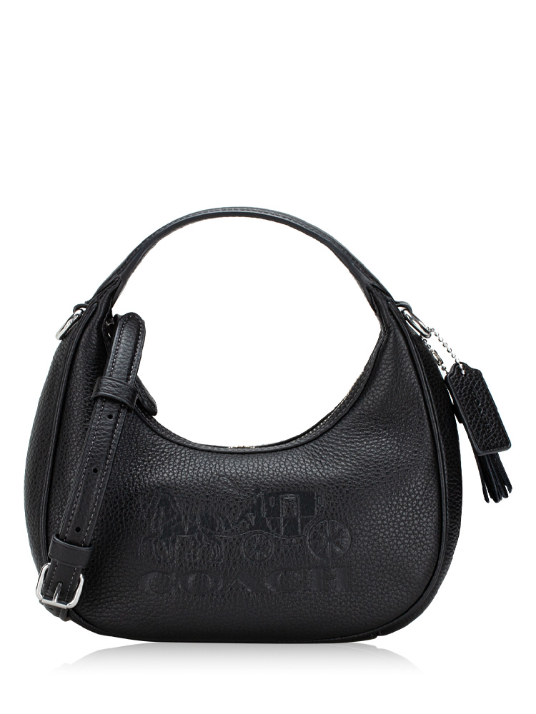 CT774 Carmen Leather Mini Crossbody Black
