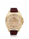 14504178 Signature Boyfriend Rubber Watch Burgundy