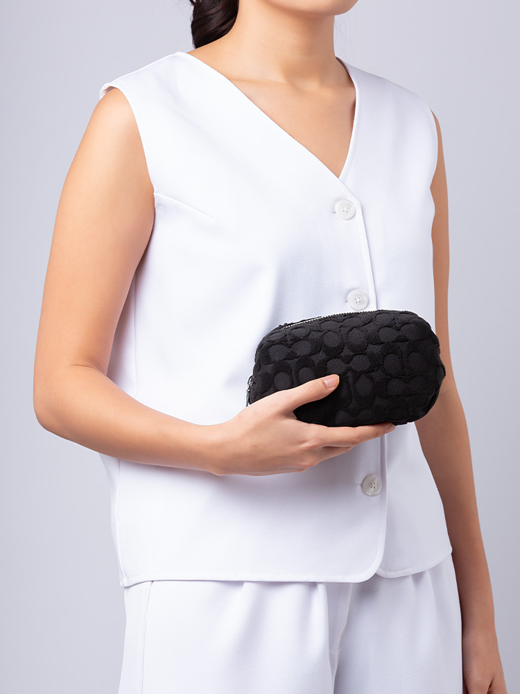 CU178 Signature Terry Cosmetic Case Black