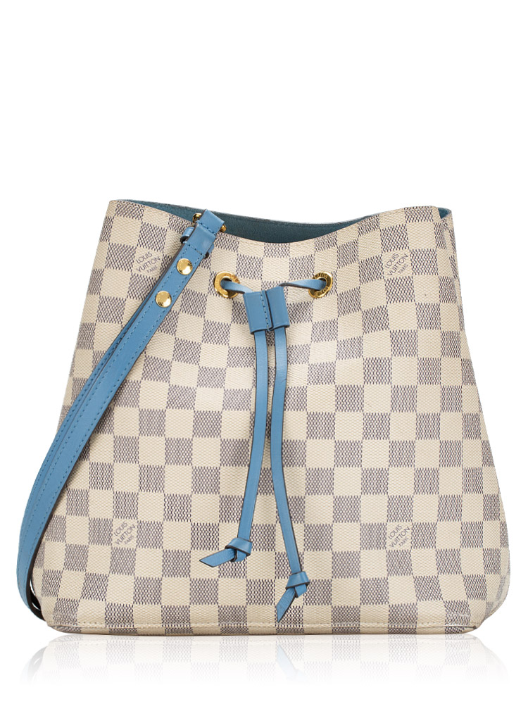 Damier Azur Neonoe MM Bleuet