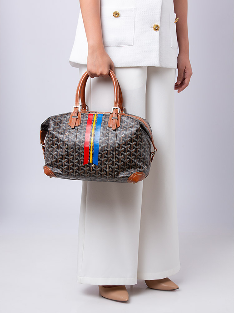 Goyardine Boeing 30 Black Gold