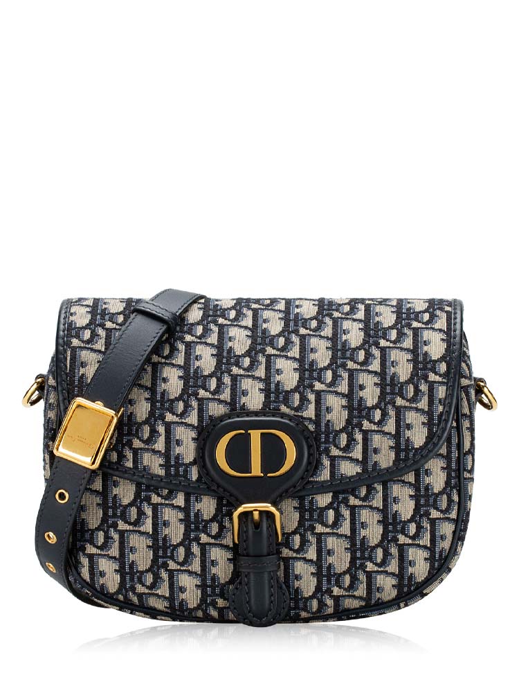 Oblique Bobby Medium Shoulder Bag Blue