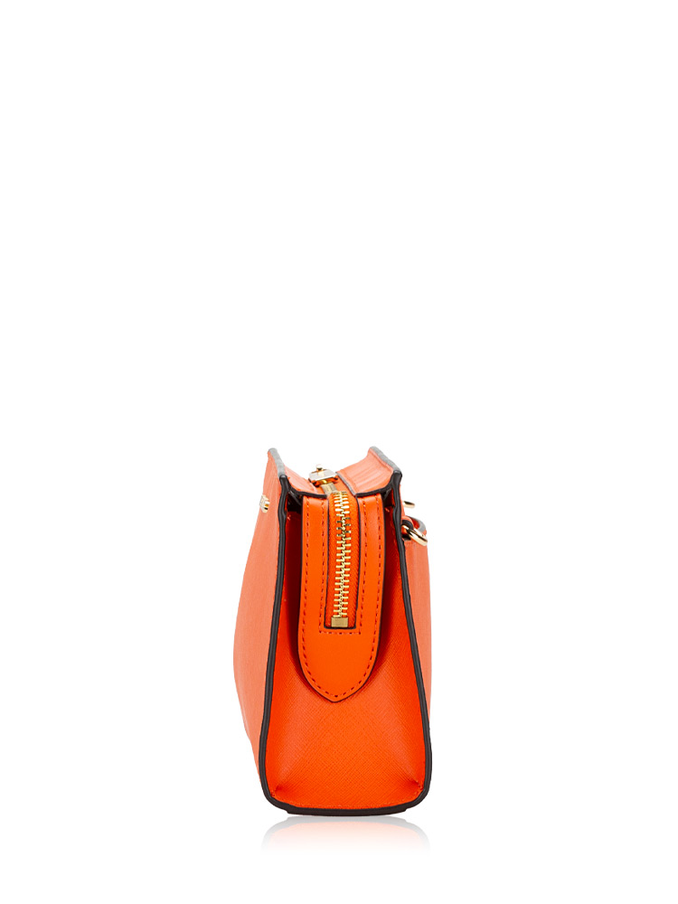 Sheila Saffiano Small Zip Crossbody Poppy