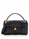 Evelyn Quilted Small Crossbody Bag Black