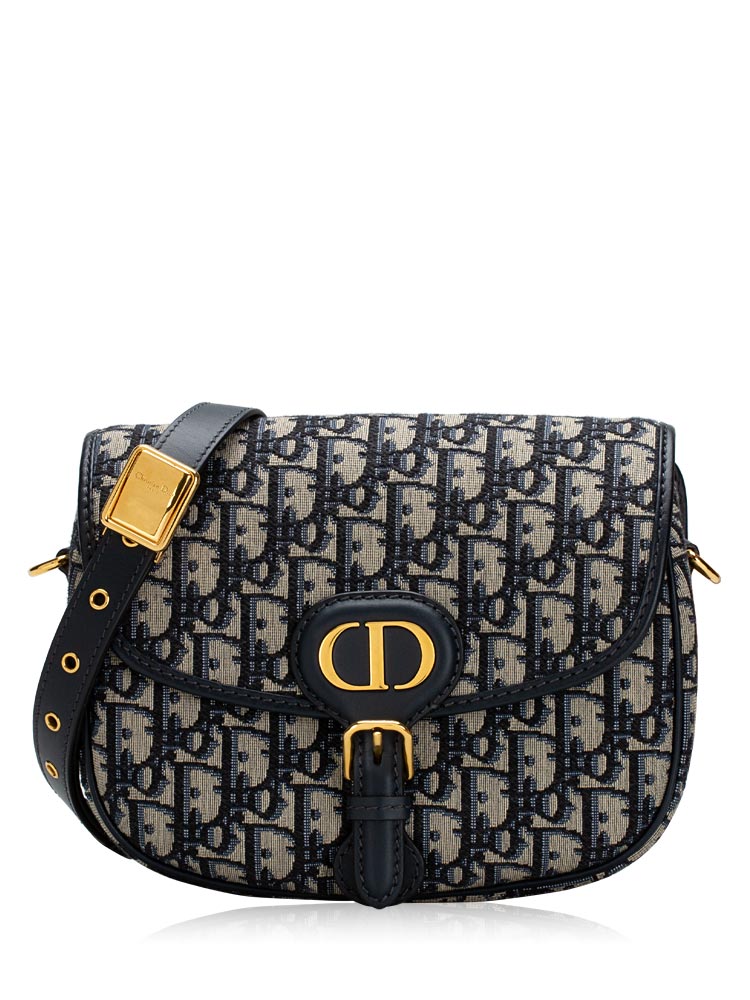 Oblique Bobby Medium Shoulder Bag Blue