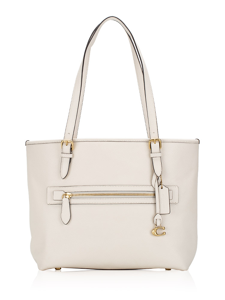 CC395 Taylor Leather Tote Chalk