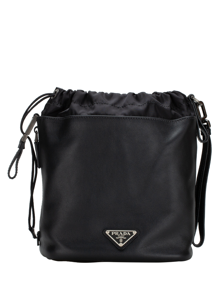 Grace Lux Drawstring Pouch Black