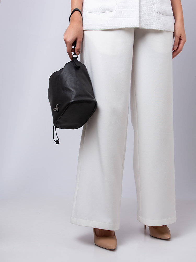 Grace Lux Drawstring Pouch Black