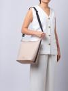 Chelsea Colorblock Nylon Duffle Crossbody Warm Beige