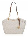 Jet Set Monogram Large Chain Shoulder Tote Vanilla Gold