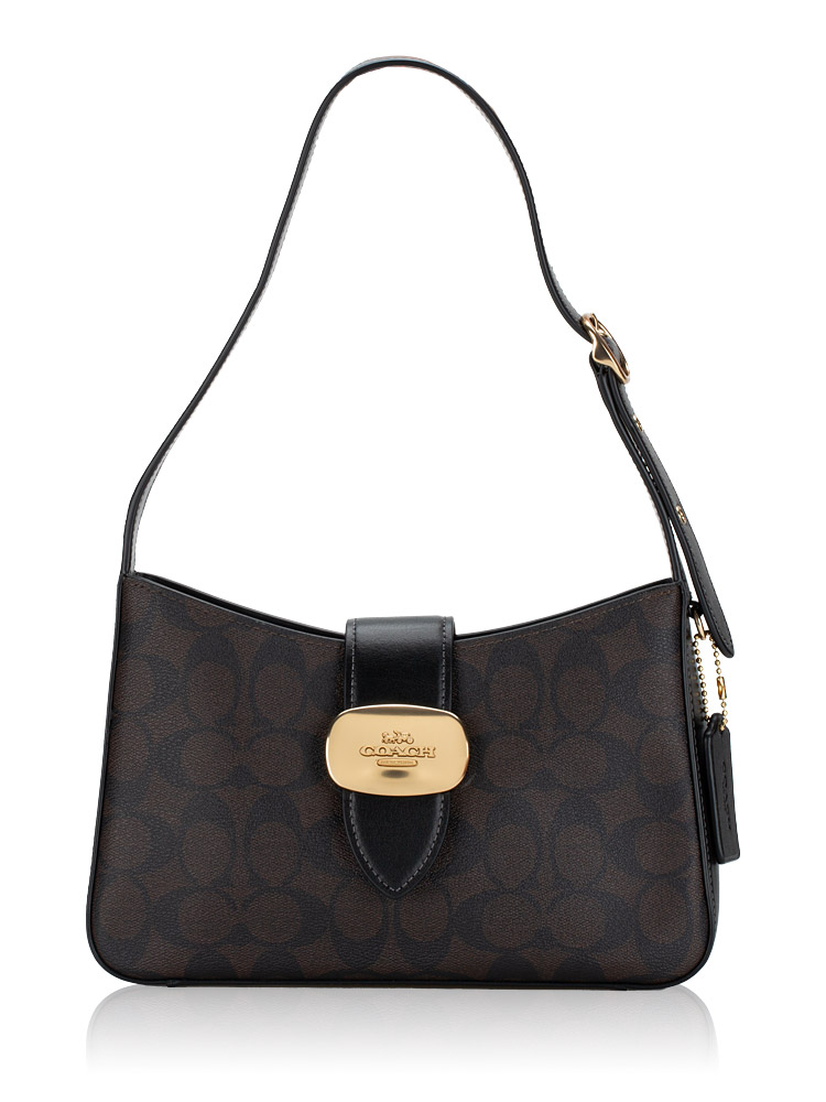 CP005 Signature Eliza Shoulder Bag Brown Black