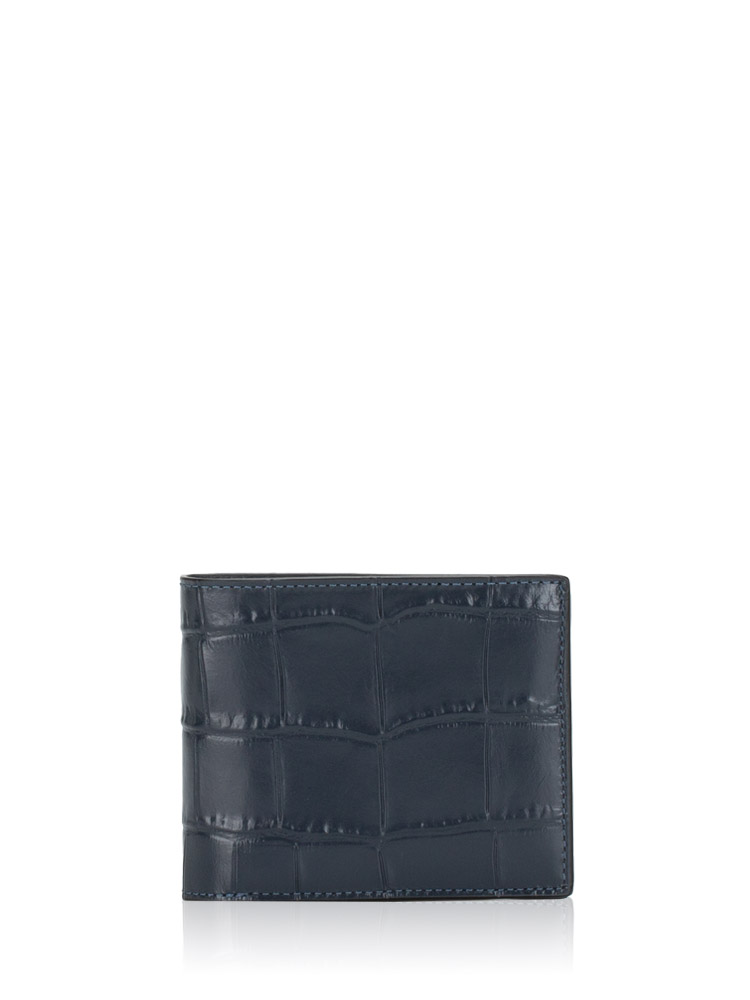 Men CR380 Croco Embossed 3 in 1 Wallet Midnight Navy