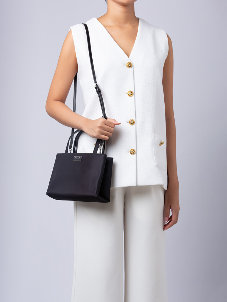 Sam Icon Nylon Small Tote Black