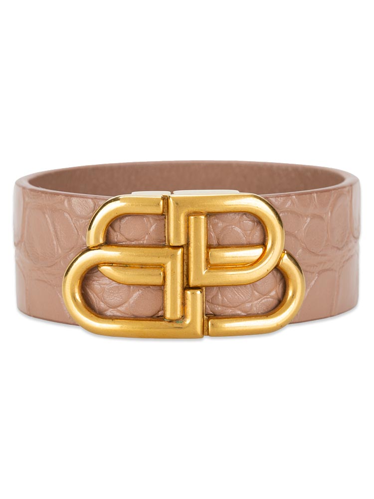 Croc Effect BB Bracelet Rose Des Sables Sz L
