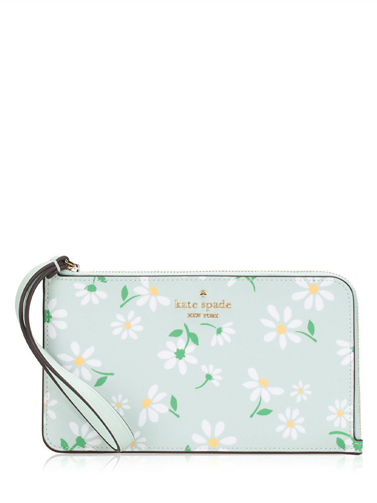 Lucy Day Tripper Daisy Medium L-Zip Wristlet Scattered Daisi