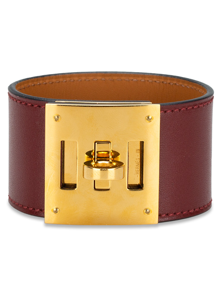 Tadelakt Kelly Dog Bracelet T2 Red