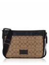 CH078 Signature Colorblock District Crossbody Khaki Black