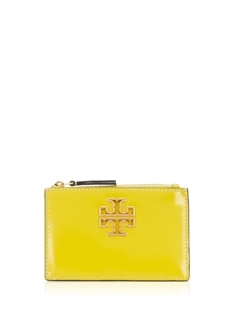 Britten Patent Zip Card Case Island Chartreuseu