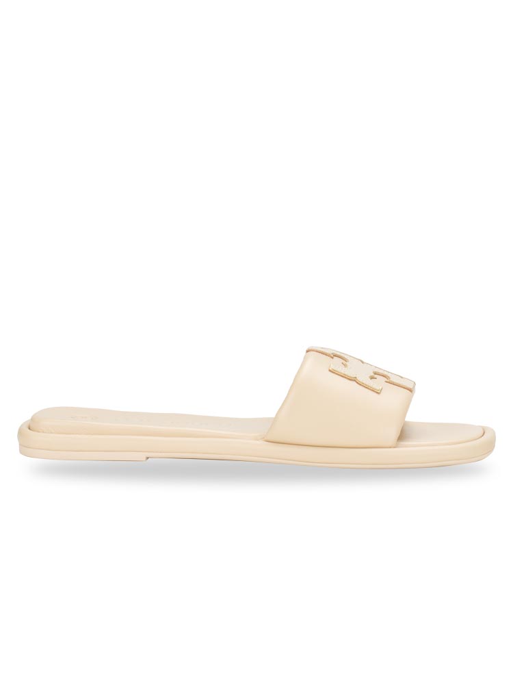 Double T Sport Slide Sandals Dulce De Leche Gold Sz 9.5