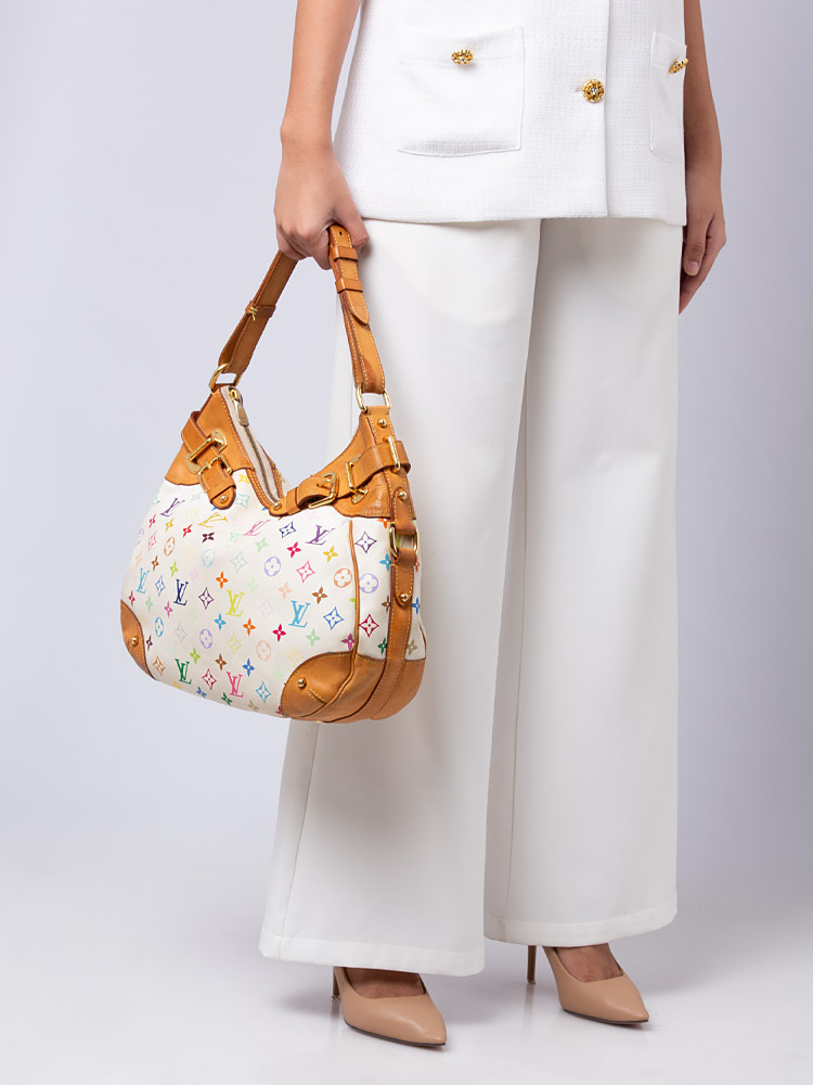 Monogram Multicolor Greta White