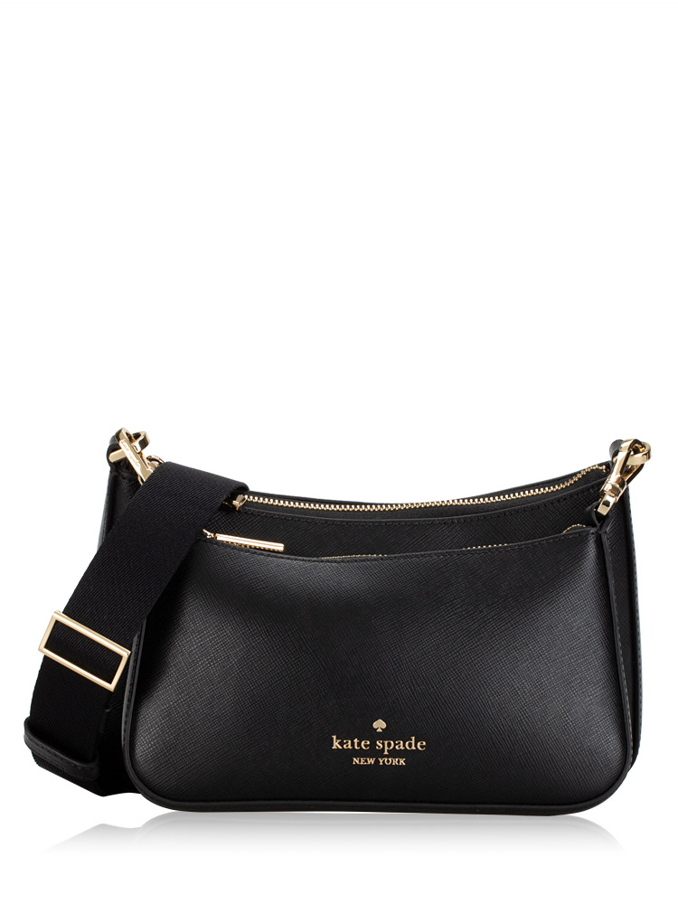 Duet Leather Crossbody Black