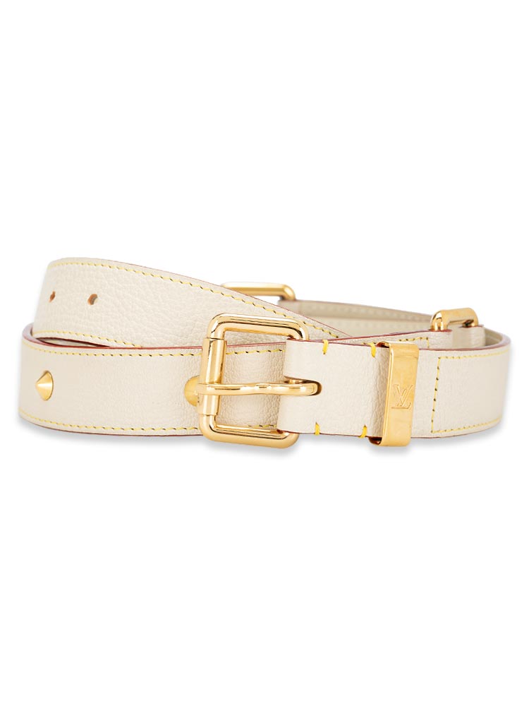 Suhali Studded Belt White Sz 90