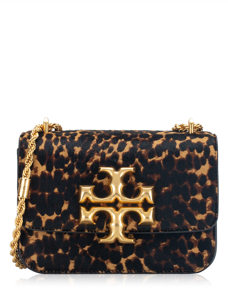 Eleanor Haircalf Small Convertible Shoulder Bag Leopard Shearling