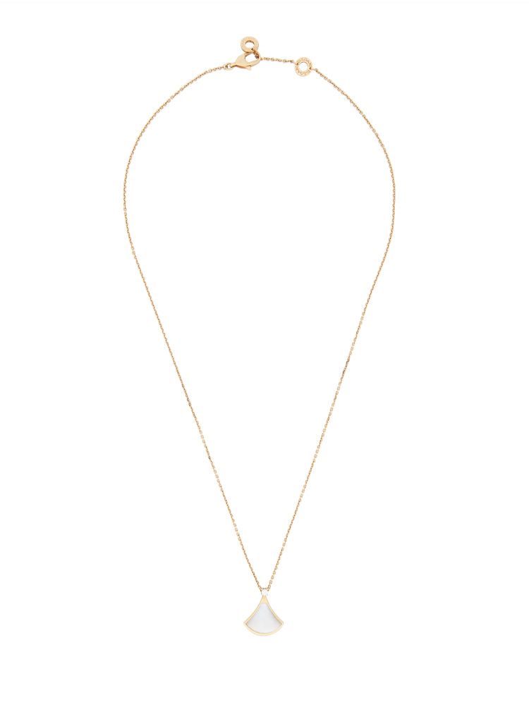 18K Rose Gold Diamond MOP Diva's Dream Pendant Necklace