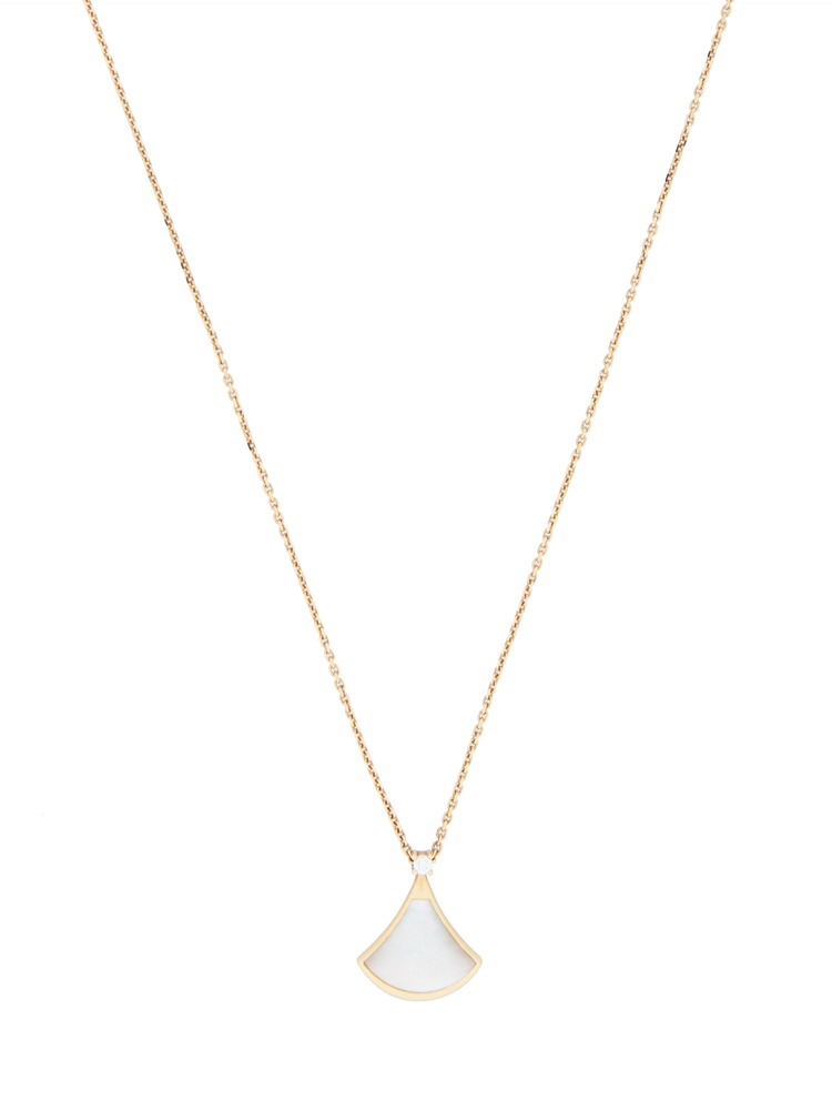 18K Rose Gold Diamond MOP Diva's Dream Pendant Necklace