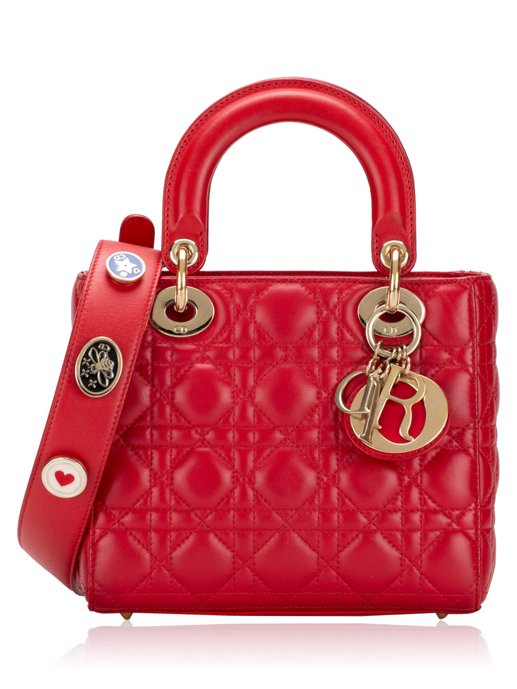 Cannage My ABC DIOR Small Lady Dior Cherry