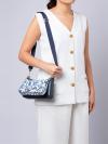 Vase Floral Duet Small Crossbody Blue Multi