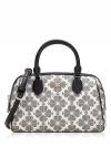 Signature Spade Flower Duffle Crossbody Black Multi