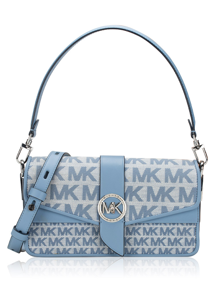 Signature Greenwich Medium Convertible Shoulder Bag Chambray