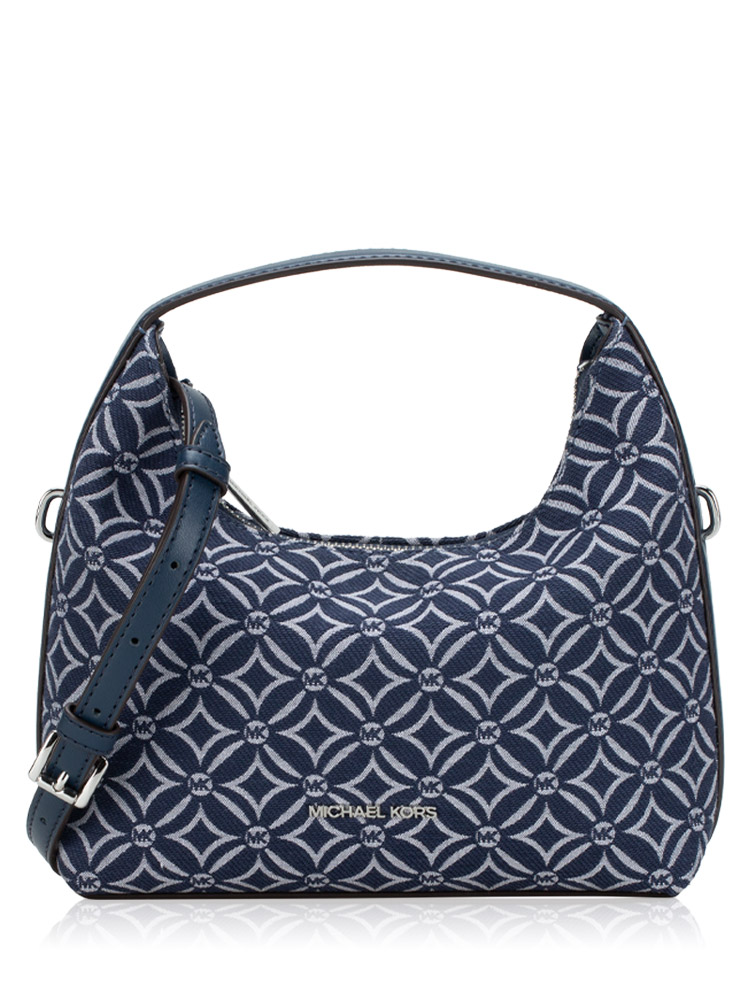 Signature Ember Jacquard Small Messenger Denim