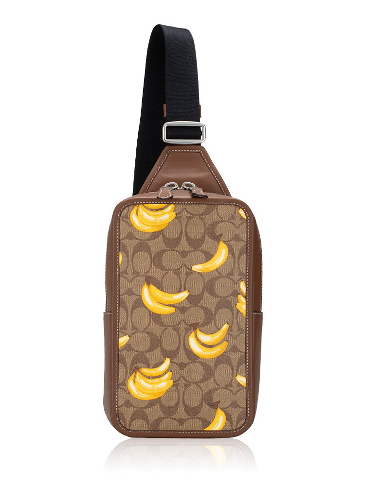 CR295 Signature Banana Print Sullivan Pack Khaki Dark Saddle