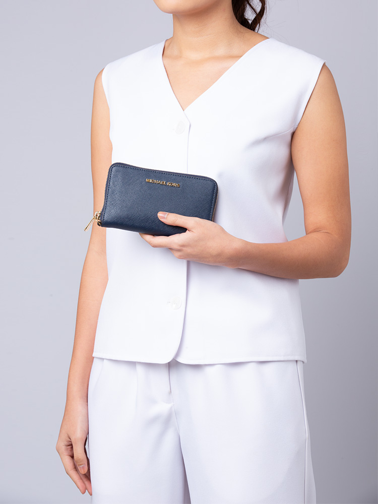 Jet Set Large Multifunction Phone Wallet Navy