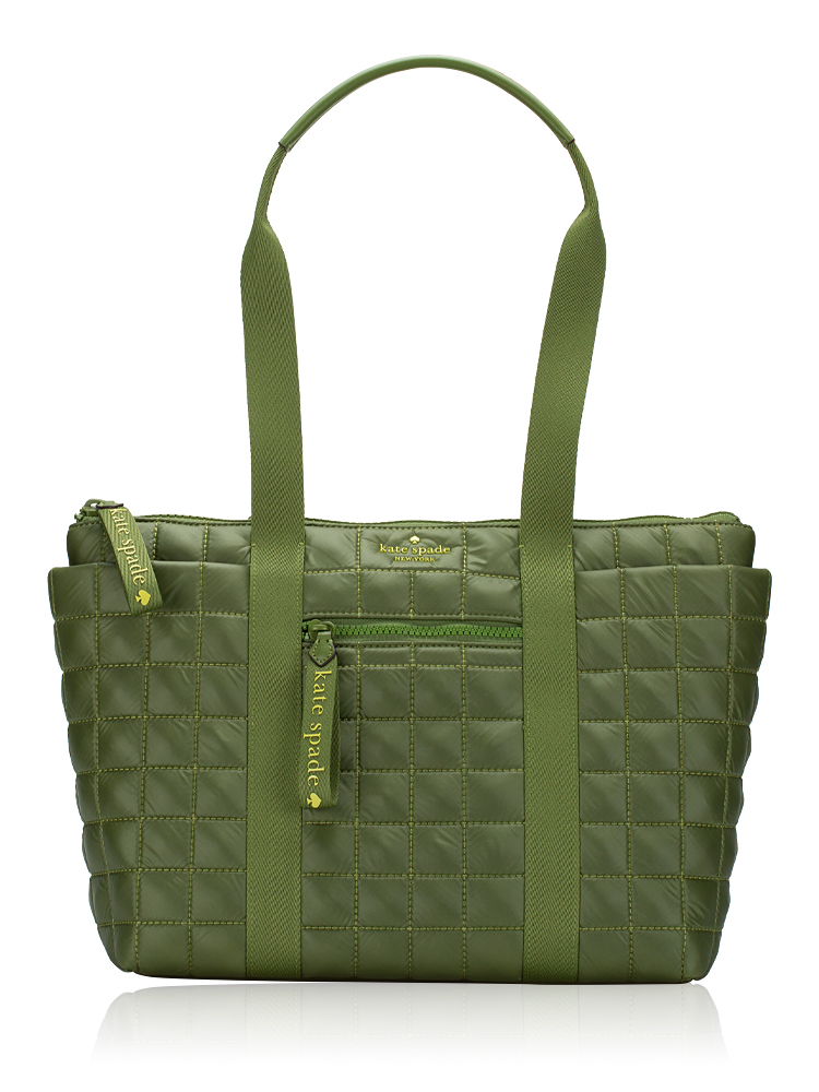 Camden Quilted Small Tote Kelp Forest
