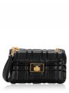 Evelyn Quilted Small Crossbody Black