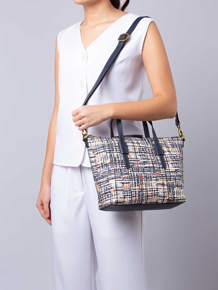 SHB3201403 Skylar Satchel Blue Multi