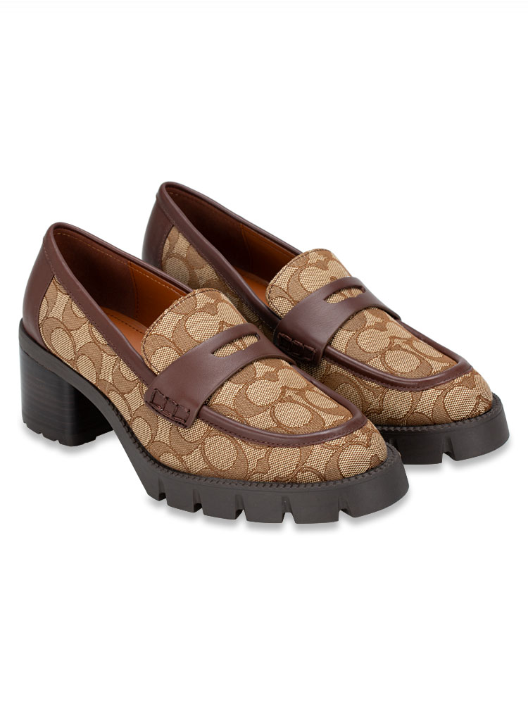 CC949 Colleen Signature Loafers Walnut Khaki Sz 8