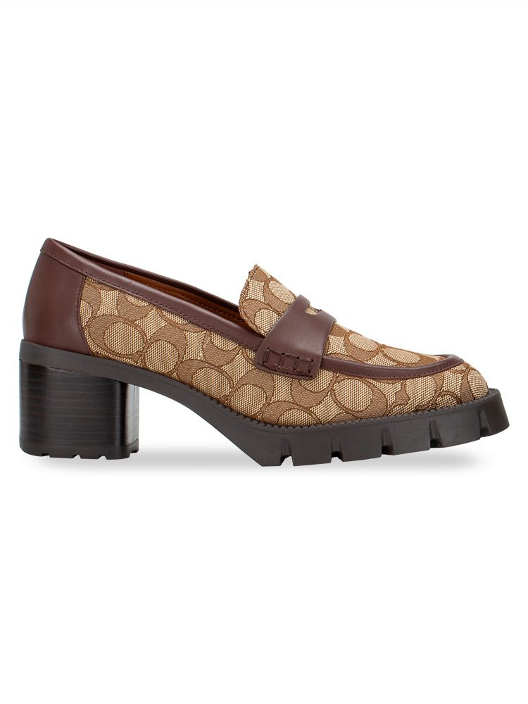CC949 Colleen Signature Loafers Walnut Khaki Sz 8