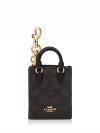 CX069 Signature NS Mini Tote Charm Brown Black